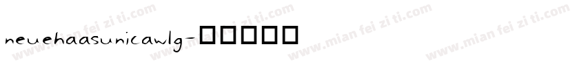neuehaasunicaw1g字体转换