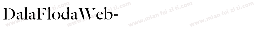 DalaFlodaWeb字体转换