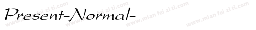 Present-Normal字体转换