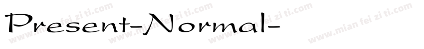 Present-Normal字体转换