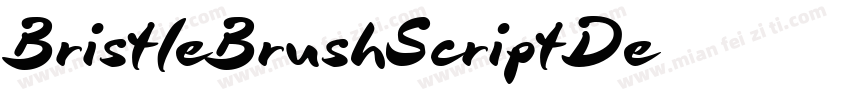 BristleBrushScriptDe字体转换