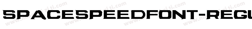 SpaceSpeedFont-Regul字体转换