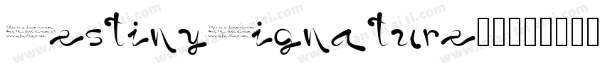DestinySignature字体字体转换
