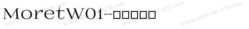 MoretW01-字体转换
