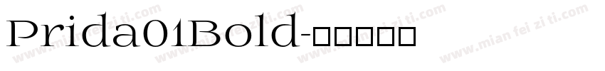 Prida01Bold字体转换