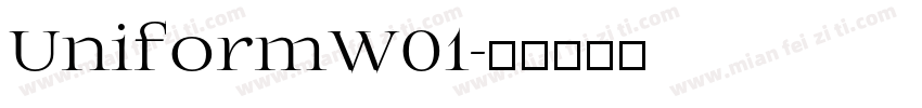UniformW01字体转换