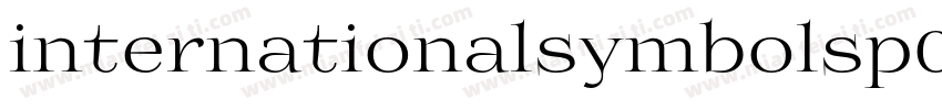 internationalsymbolsp01字体转换