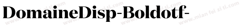 DomaineDisp-Boldotf字体转换