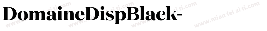 DomaineDispBlack字体转换