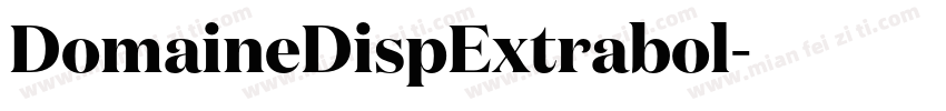 DomaineDispExtrabol字体转换