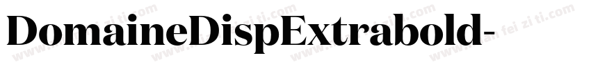 DomaineDispExtrabold字体转换