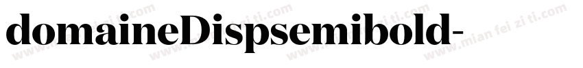domaineDispsemibold字体转换