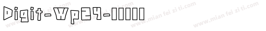 Digit-WpZ4字体转换