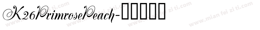 K26PrimrosePeach字体转换