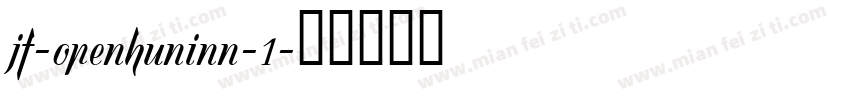 jf-openhuninn-1字体转换