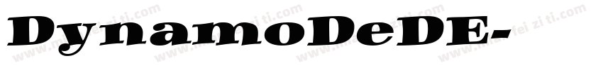 DynamoDeDE字体转换