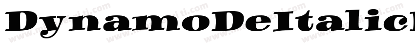 DynamoDeItalicBE字体转换