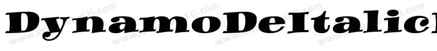 DynamoDeItalicDE字体转换