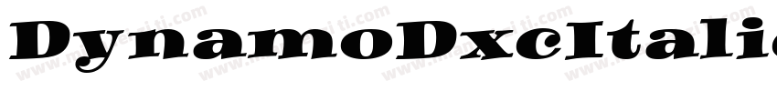 DynamoDxcItalicDXC字体转换