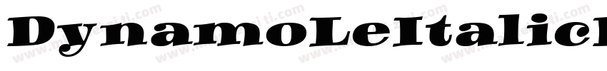 DynamoLeItalicDE字体转换