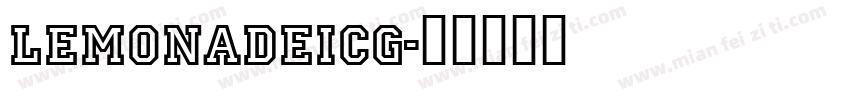 LemonadeICG字体转换