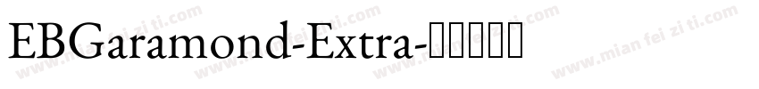 EBGaramond-Extra字体转换