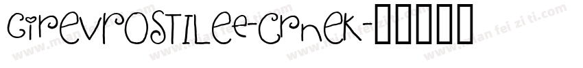 cirEVROSTILEe-CrnEk字体转换