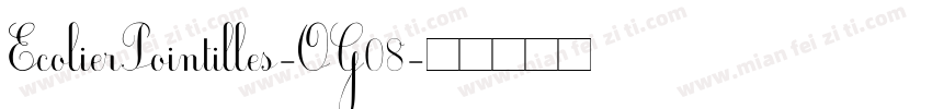 EcolierPointilles-OG08字体转换