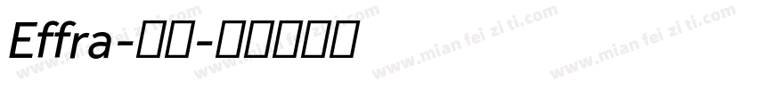 Effra-常规字体转换