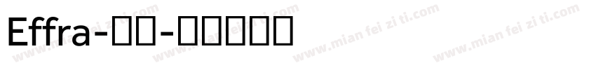 Effra-常规字体转换