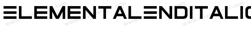ElementalEndItalic-xyrm字体转换