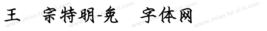 王汉宗特明字体转换