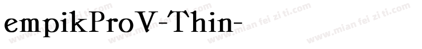 empikProV-Thin字体转换