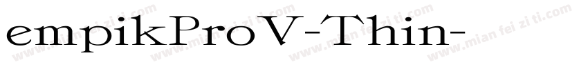 empikProV-Thin字体转换