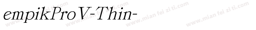 empikProV-Thin字体转换