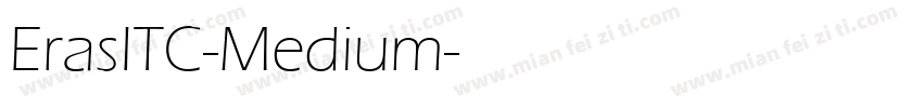 ErasITC-Medium字体转换