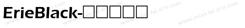 ErieBlack字体转换