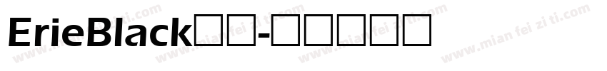 ErieBlack字体字体转换