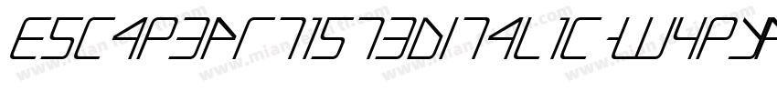EscapeArtist3DItalic-WypYA字体转换