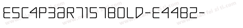 EscapeArtistBold-EaaBz字体转换