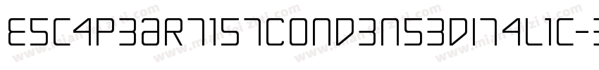 EscapeArtistCondensedItalic-3zl16字体转换