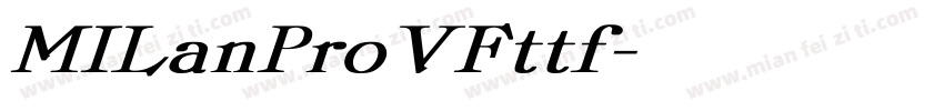 MILanProVFttf字体转换