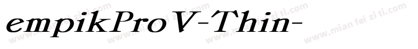 empikProV-Thin字体转换