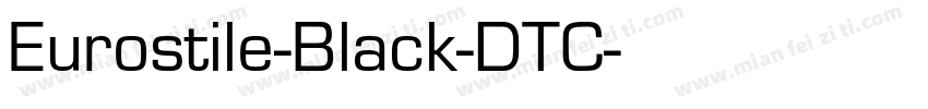 Eurostile-Black-DTC字体转换