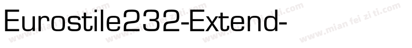 Eurostile232-Extend字体转换
