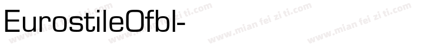 EurostileOfbl字体转换