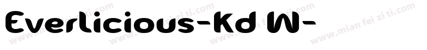 Everlicious-Kd6W字体转换