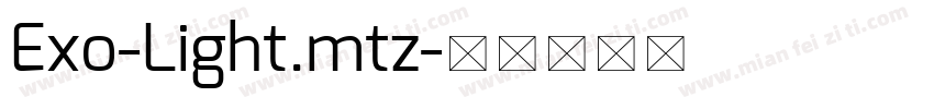 Exo-Light.mtz字体转换