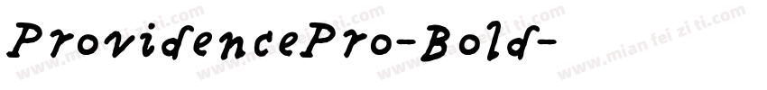ProvidencePro-Bold字体转换
