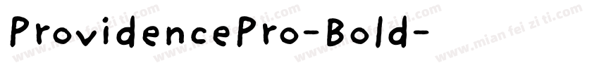 ProvidencePro-Bold字体转换